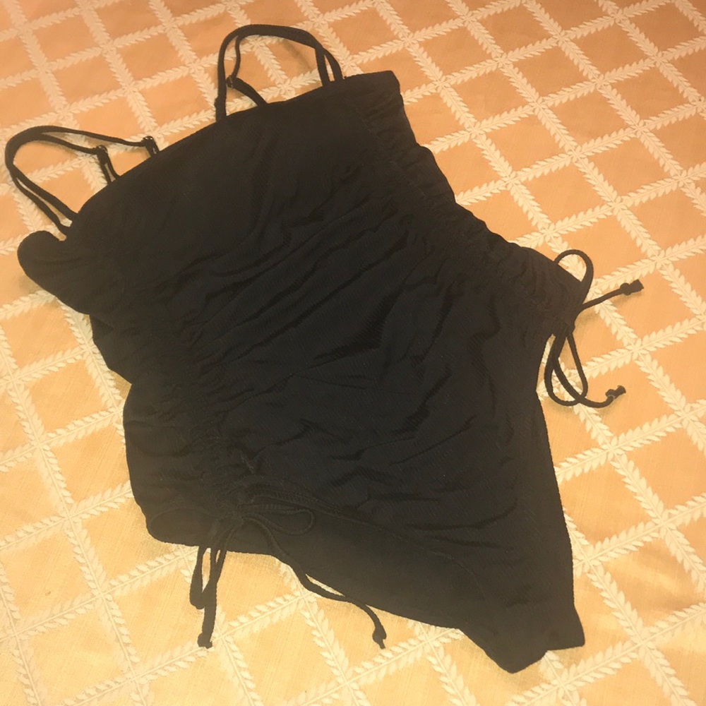 CALIFORNIA WAVES ONE PIECE SWIM SUIT - BLACK